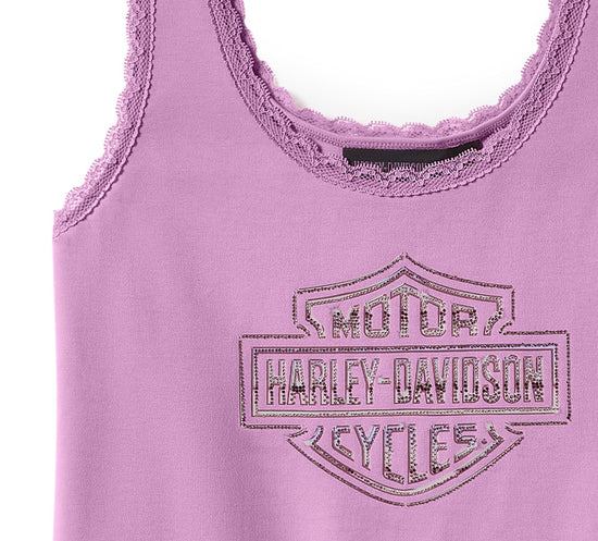 Harley Davidson Damen-Tanktop Essential Bling mit Spitzenbesatz 96600-25VW