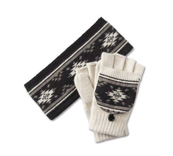 Harley-Davidson Damen-Ohrenwärmer-Geschenkset – Cloud Dancer 97680-25VW