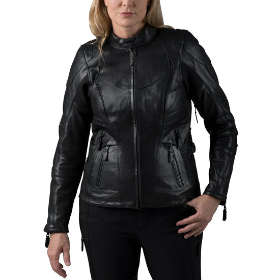 Original Harley-Davidson® Damen FXRG Triple Vent System wasserdichte Lederjacke -98039-19EW