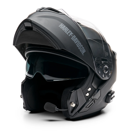 Harley Davidson Outrush R Schwarzer modularer Bluetooth-Helm 98100-22EX