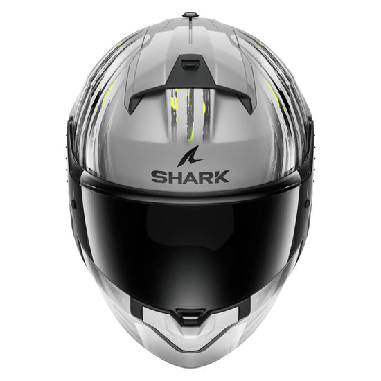 SHARK RIDILL 2 HELM ASSYA SILBER / ANTHRAZIT / GELB HE1120E-SAY