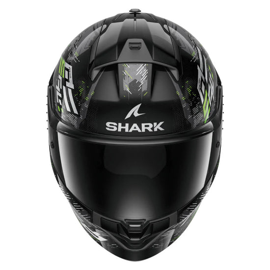 SHARK RIDILL 2 HELM MOLOKAI SCHWARZ / SILBER / GRÜN HE1109E-KSG