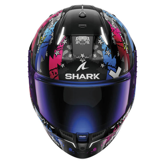 SHARK SKWAL I3 HELM HELLCAT SCHWARZ / BLAU / VIOLETT HE0828E