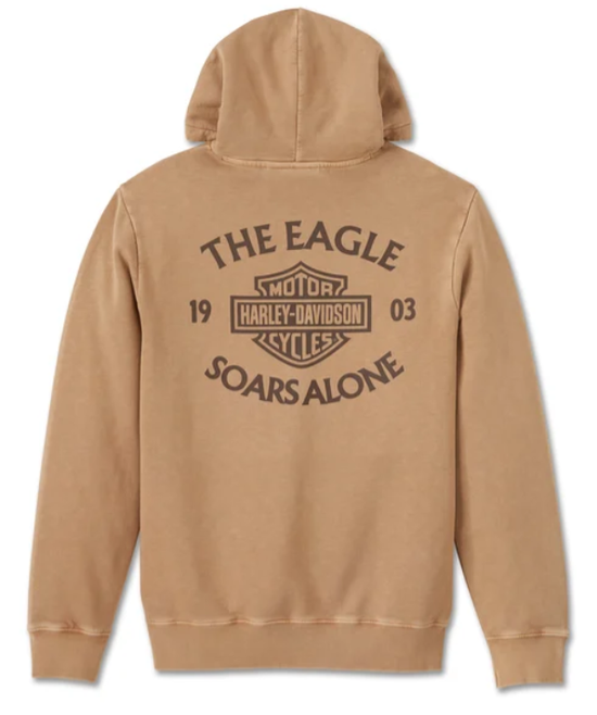 Original HD Eagle Soars Alone Slub Kapuzenpullover - Tannin 96002-25VM