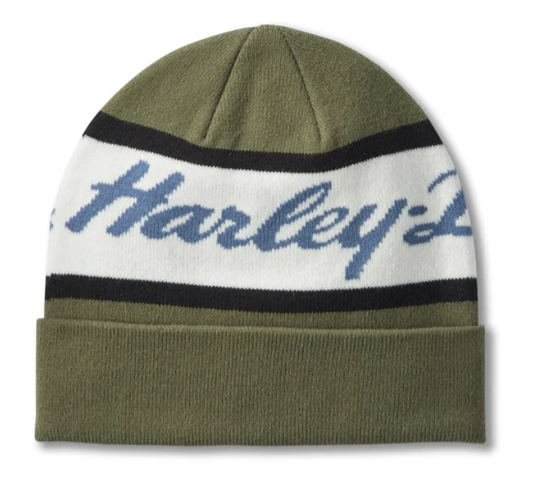 Echte HD Script Beanie - Weinblatt 97629-25VM