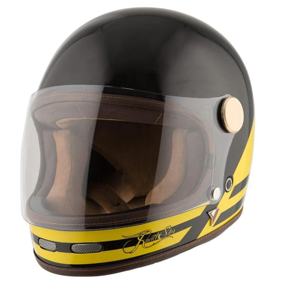 ByCity Roadster Integralhelm, Schwarz/Gelb, XLarge, 919637