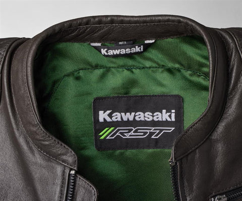 Kawasaki 104CRM24103L OXFORD-LEDERJACKE (Herren) 3XL