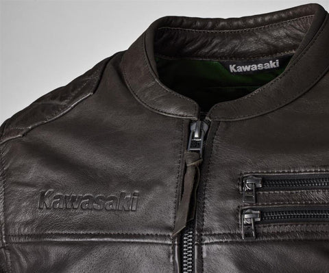Kawasaki 104CRM24103L OXFORD-LEDERJACKE (Herren) 3XL