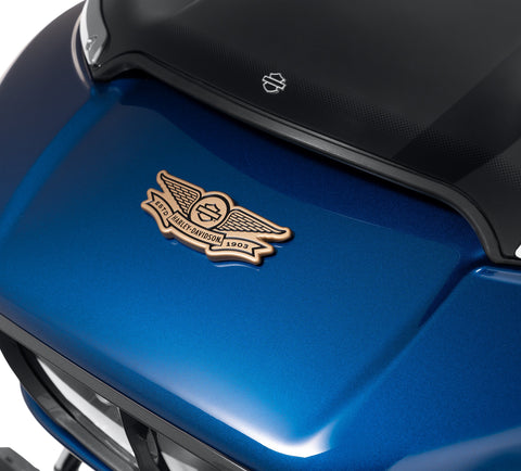 Harley Davidson 14101835 Gold Winged Bar &amp; Shield Dekoratives Medaillon, BAR &amp; SHIELD, GOLD WING