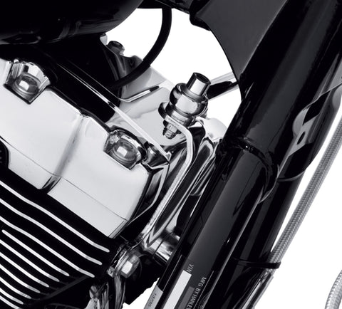 Harley Davidson 16213-10 Stabilisatorverbindung für vordere Motorhalterung, Kit-UPR-Verbindungsstück, Chrom, Touring