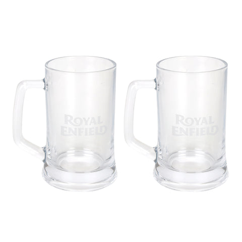 Royal Enfield - BEER MUG (PACK OF 2) CLEAR FREE SIZE - RLCMGO240003