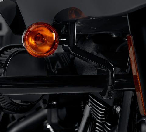 Harley Davidson 47200927 FXLRST Verkleidungsstützsatz, FRM CMPNT, ADAPTER, SCHWARZ