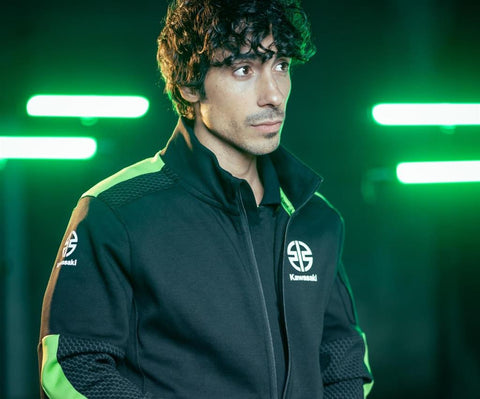 Kawasaki 166SPM23100M SPORTS Pullover mit Reißverschluss (Herren) M