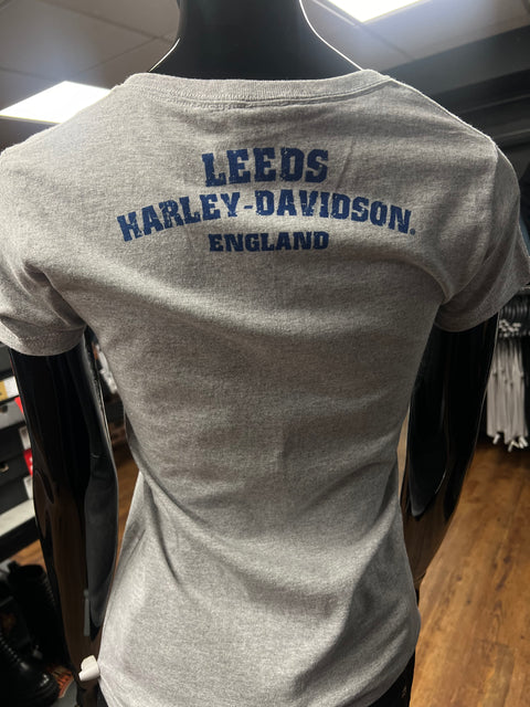 Original Leeds Harley-Davidson® Händler-T-Shirt ‚B&amp;S ON GREY‘ 40291573