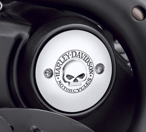 Harley Davidson 25600044 Willie G Skull Medaillon für die rechte Seite, KIT-Primärabdeckung, Willie G SKU