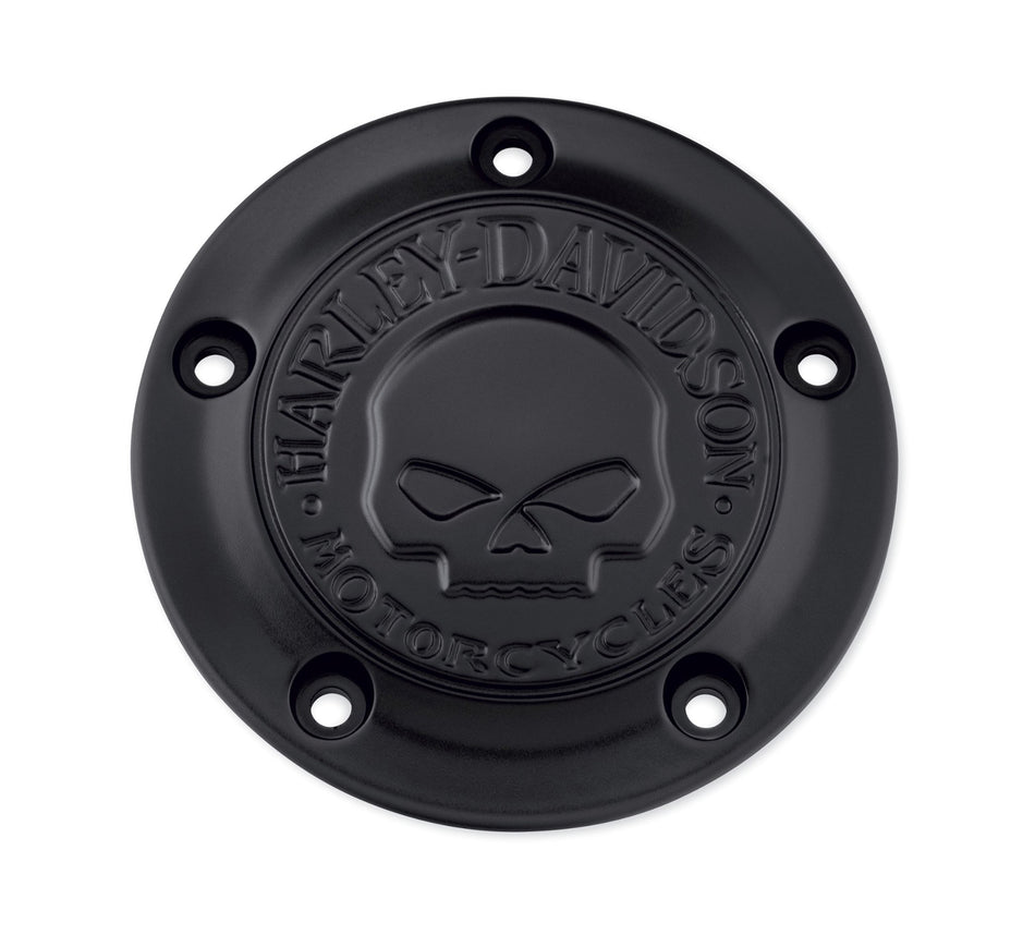 Harley Davidson 25600087 Willie G Skull Timer-Abdeckungssatz, TMR CVR, WILLIE G SKULL, SCHWARZ