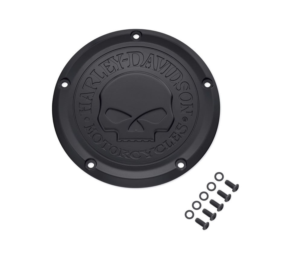 Harley Davidson 25700740 Willie G Skull Derby-Abdeckungssatz, CVR/SLG, CL CVR, WILLIE G SKULL, SCHWARZ