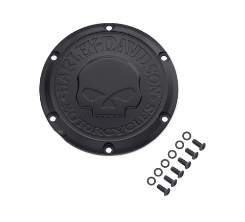 Harley Davidson 25700744 Willie G Skull Derby-Abdeckungssatz, CVR/SLG, CL CVR, WILLIE G SKULL, SCHWARZ