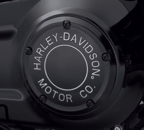 Harley Davidson 25701020 Motor Co. Derby-Abdeckungs-KIT, CVR/SLG, HDMC, SCHWARZ, BIG TWIN