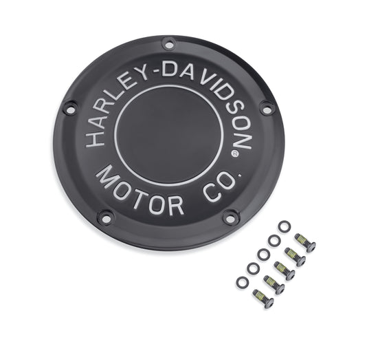 Harley Davidson 25701020 Motor Co. Derby-Deckel - Big Twin, Schwarz