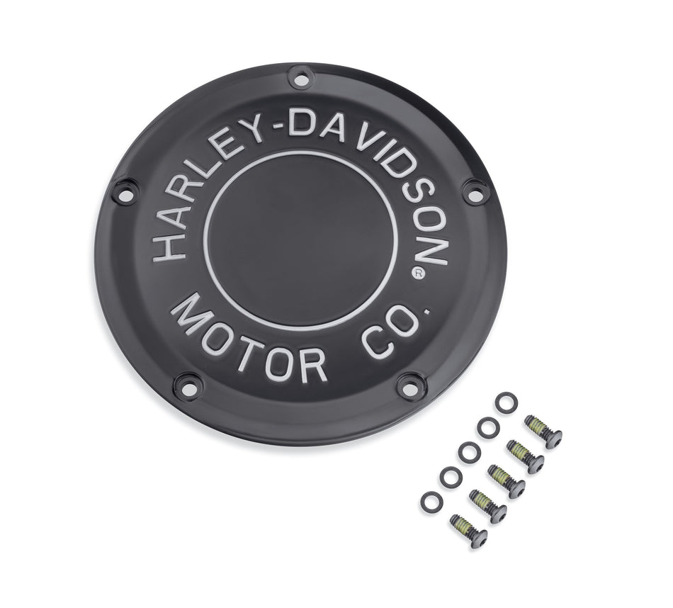Harley Davidson 25701020 Motor Co. Derby-Abdeckungs-KIT, CVR/SLG, HDMC, SCHWARZ, BIG TWIN