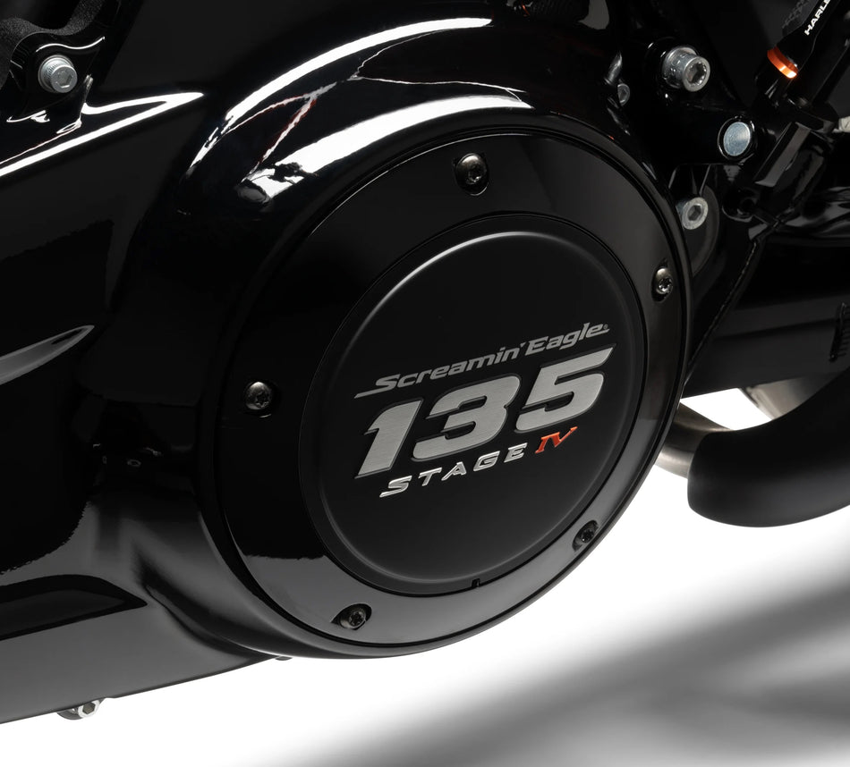 Harley Davidson 25701480 Screamin' Eagle 135 Stage 4 IV Derby-Abdeckung Screaming Eagle KIT, CVR/SLG, SE, 135, SCHWARZ, NIEDRIGE PROFIL