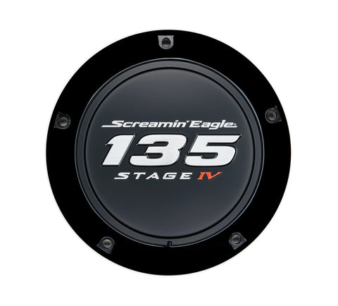 Harley Davidson 25701480 Screamin' Eagle 135 Stage 4 IV Derby-Abdeckung Screaming Eagle KIT, CVR/SLG, SE, 135, SCHWARZ, NIEDRIGE PROFIL