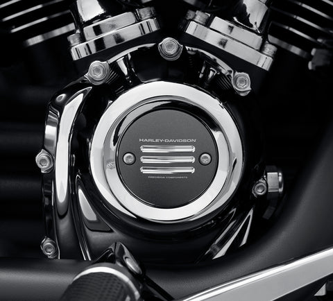 Harley Davidson 25701533 Adversary Derby Cover KIT, CVR/SLG, GRAU MIT HIGHLIGHT