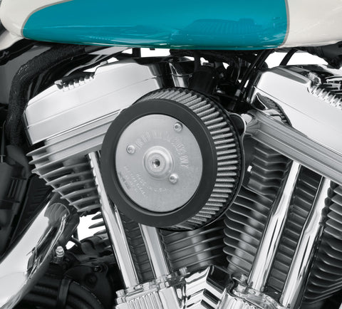 Harley-Davidson 29000019A Screamin' Eagle Round Sportster High-Flow Air Cleaner Kit Screaming Eagle