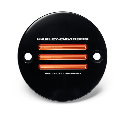 Harley Davidson 25600171 Adversary Timer Cover KIT, TMR CVR, SCHWARZ MIT ORANGE