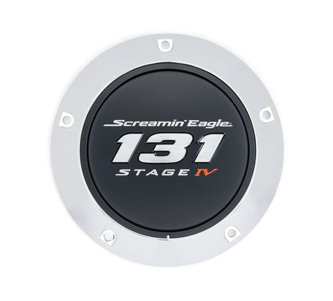 Harley Davidson 25701574 Screamin' Eagle 131 Derby-Deckel Screaming KIT, CVR/SLG, SE, 131, CHRM, LOW PROFILE