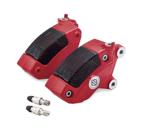 Harley Davidson 41300116 Front Brake Caliper Kit - Dual Disc KIT-CALIPERS,FRONT,RED