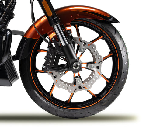Harley Davidson 43300956 Performance Forged Touring 19 Zoll Vorderrad-KIT, FR WHL, ORN ANDZ, 19 x 3,5