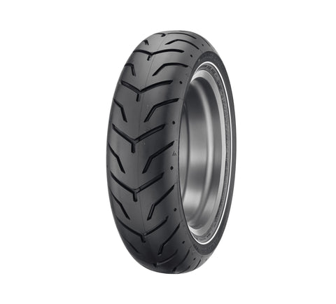 Harley Davidson 43332-09 Dunlop Tire Series - D407 180/65B16 Slim Whitewall - 16 in. Rear TIRE,RR,180/65B16,NRW,W-W