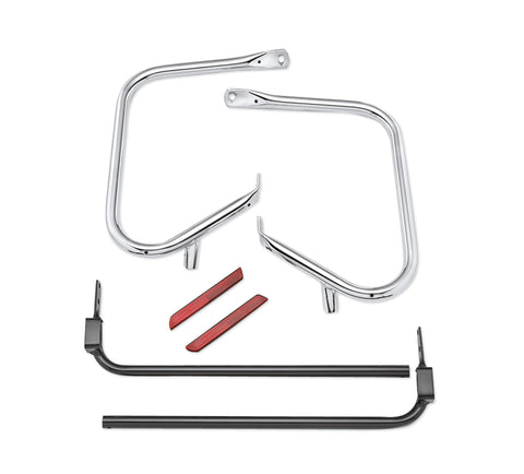 Harley Davidson 49282-09B Chrome Rear Saddlebag Guard Kit KIT-DRESSER BAR,RR,CHRM/FLT