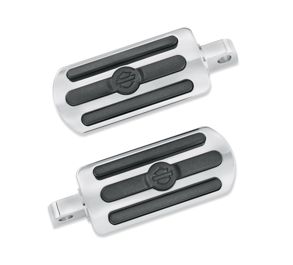 Harley-Davidson 50130-95A Chrome and Rubber Custom Footpegs