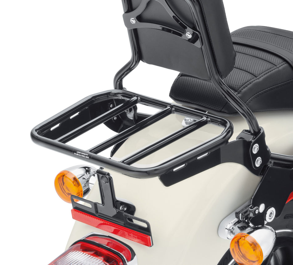 Harley Davidson Sport Luggage Rack for HoldFast Sissy Bar Uprights - Gloss Black