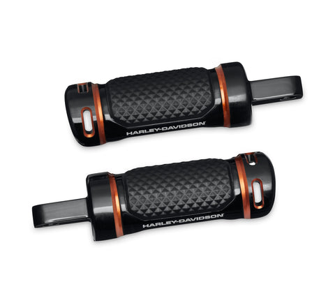 Harley Davidson 50502246 Adversary Beifahrer-Fußrasten-KIT, FTPEG, PASS, SCHWARZ, ADVERSARY