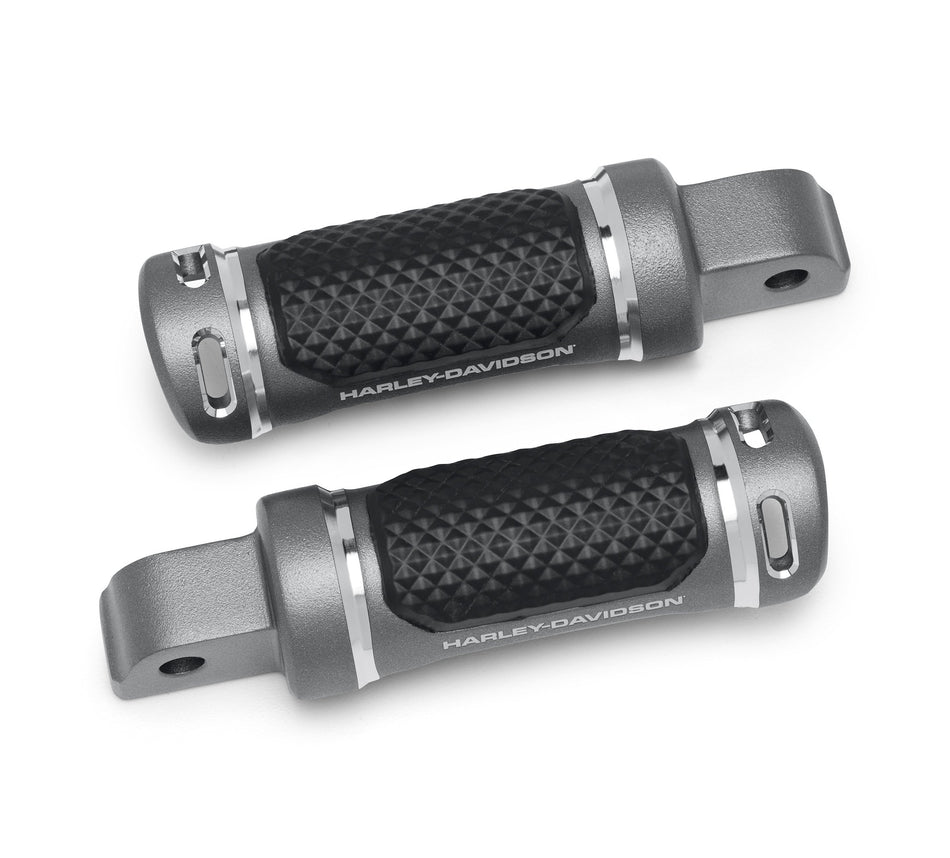 Harley Davidson 50502247 Adversary Beifahrer-Fußrasten-KIT, FTPEG, PASS, GRAU, ADVERSARY