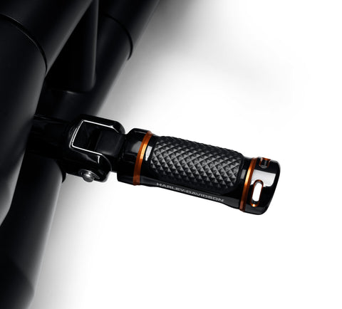 Harley Davidson 50502248 Adversary Beifahrer-Fußrasten-KIT, FTPEG, PASS, SCHWARZ, ADVERSARY