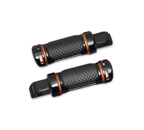 Harley Davidson 50502248 Adversary Beifahrer-Fußrasten-KIT, FTPEG, PASS, SCHWARZ, ADVERSARY