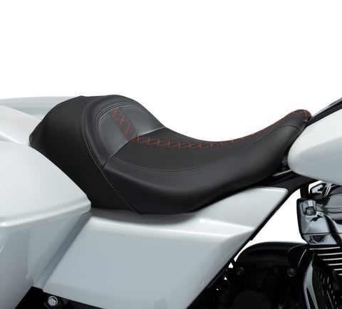 Harley Davidson 52000691 Low-Profile Solo Touring Seat  â€œ Orange Stitch KIT,RDR SEAT,SOLO,LOW PRO