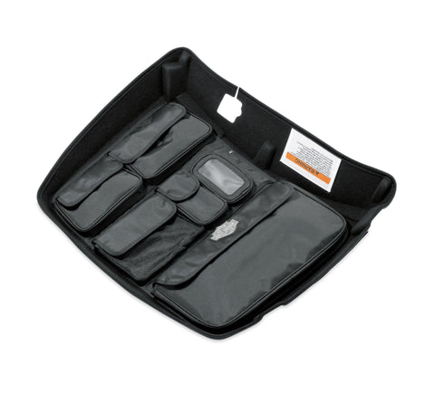 Harley Davidson 53000392 Tour-Pak Deckel-Innenfutter mit Organizer – Premium Schwarz TOUR-PAK DECKEL-ORGANIZER &amp; FUTTER – SCHWARZ