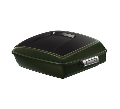 Harley Davidson Chopped Tour-Pak Luggage - Olive Steel Metallic/Vivid Black