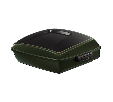 Harley Davidson Chopped Tour-Pak Luggage - Olive Steel Metallic/Vivid Black