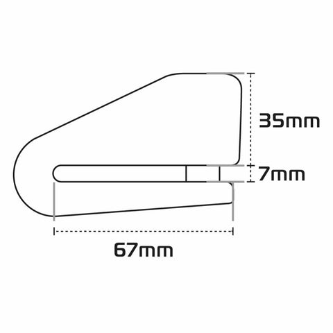 OXFORD Alpha XA14 Alarm-Scheibenschloss (14 mm Stift) – Gelb/Schwarz LK217