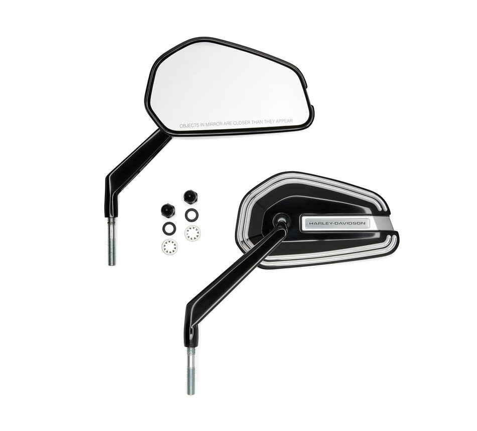 Harley Davidson 56000305a Empire Spiegel-KIT, 56000305a MIR, SCHWARZER RANDSCHNITT
