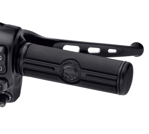 Harley Davidson 56100364 Willie G Skull Lenkergriff-Set, Gasgriff/Griff, WGS, CBL, Schwarz