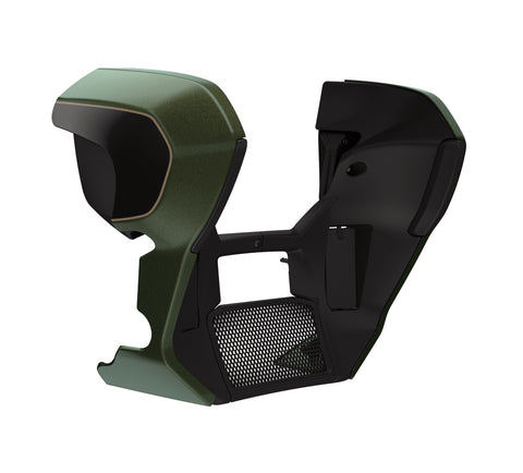 Harley Davidson Fairing Lowers - Olive Steel Metallic/Vivid Black