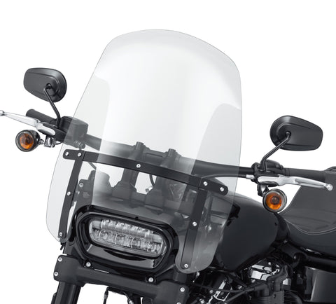 Harley Davidson 57400324 Wind Splitter H-D Detachables Compact 19 in. KIT,WSHLD,19INCLEAR,DETACH,BLCKBRKTS